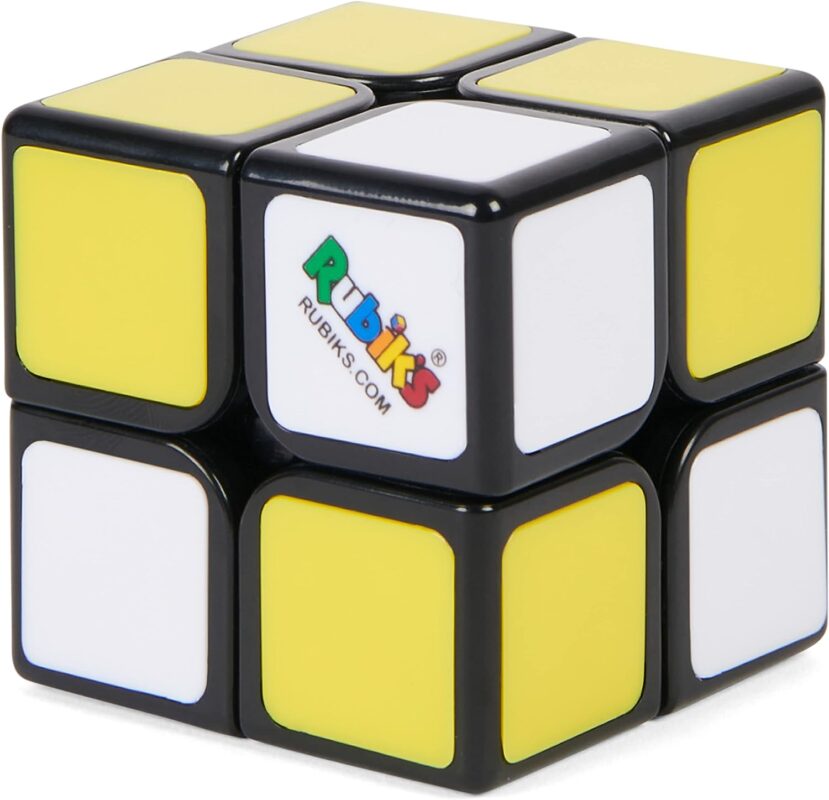 Rubik's Apprentice, 2x2 Beginner Cube 3D Puzzle Game Stress Relief Fidget Toy Easy Activity Cube Travel Game Gift Idea, for Adults & Kids Ages 7 and up