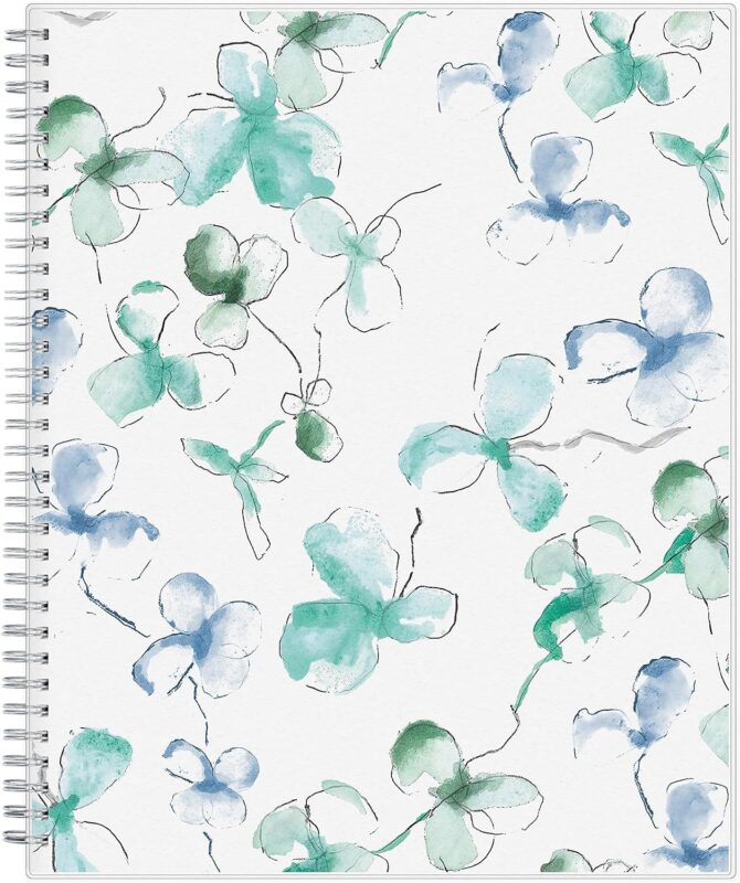 Blue Sky 2024 Weekly and Monthly Planner, January - December, 8.5" x 11", Frosted Cover, Wirebound, Lindley (100654-24)