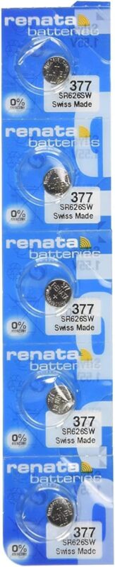 Renata 377 SR626SW SR626 AG4 LR626 Silver Oxide Mercury Free Electronic Batteries x 5
